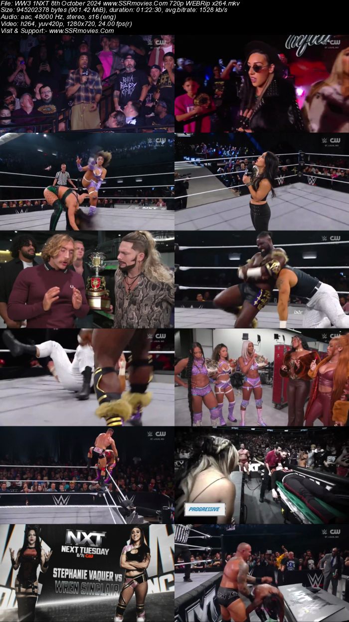 WWE NXT 8th October 2024 720p 480p WEBRip x264 Watch and Download