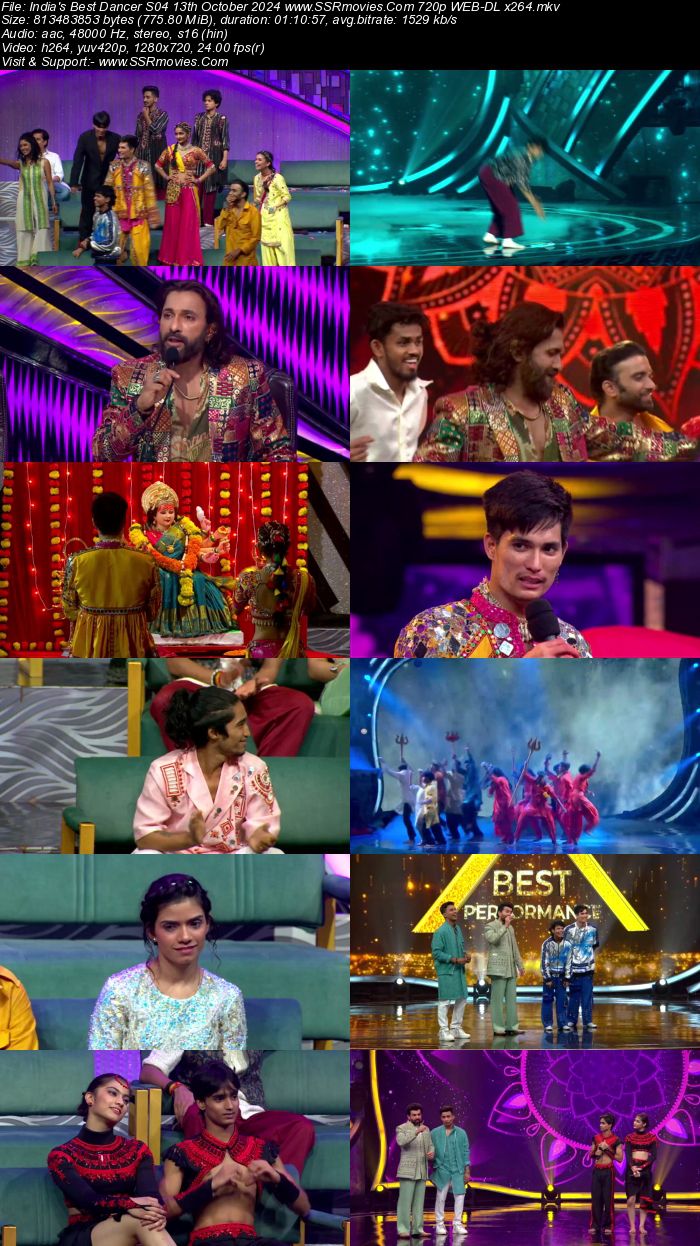 India's Best Dancer S04 13th October 2024 720p 480p WEB-DL x264 Watch and Download