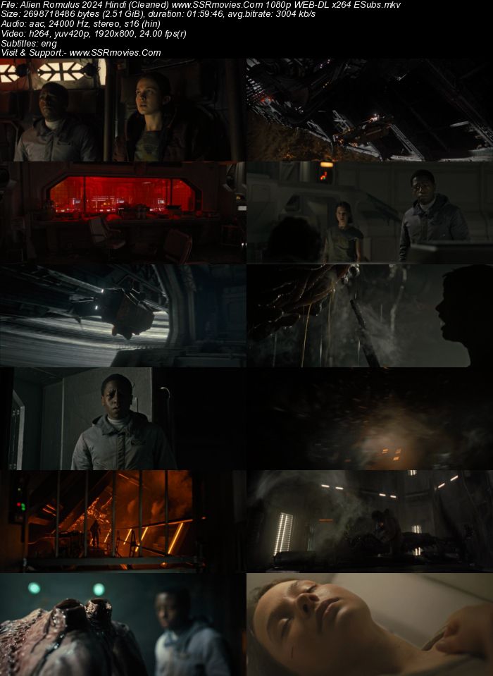 Alien: Romulus 2024 Hindi (Cleaned) 1080p 720p 480p WEB-DL x264 ESubs Full Movie Download