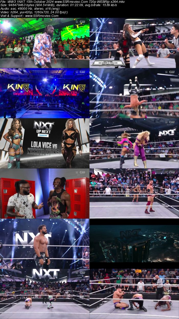 WWE NXT 15th October 2024 720p 480p WEBRip x264 Watch and Download