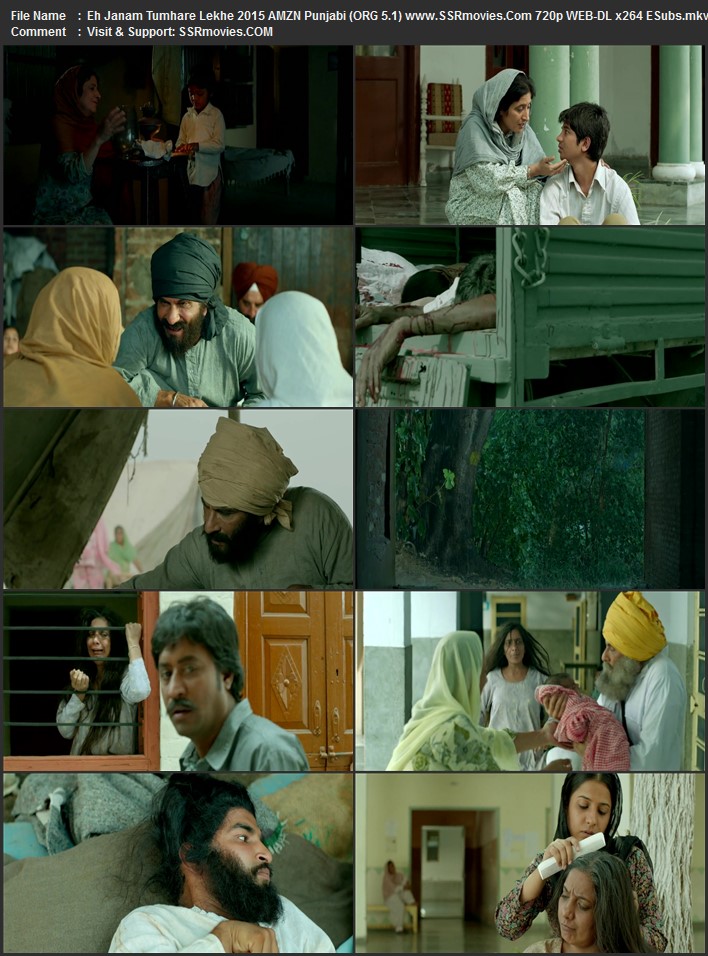 Eh Janam Tumhare Lekhe 2015 Punjabi (ORG 5.1) 1080p 720p 480p WEB-DL x264 ESubs Full Movie Download