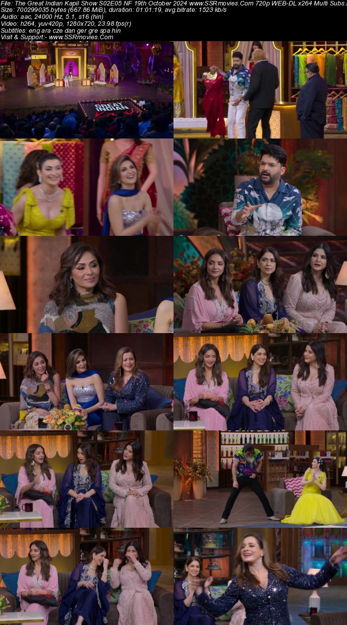 The Great Indian Kapil Show S02E05 NF 19th October 2024 1080p 720p 480p WEB-DL x264 Multi Subs Watch and Download