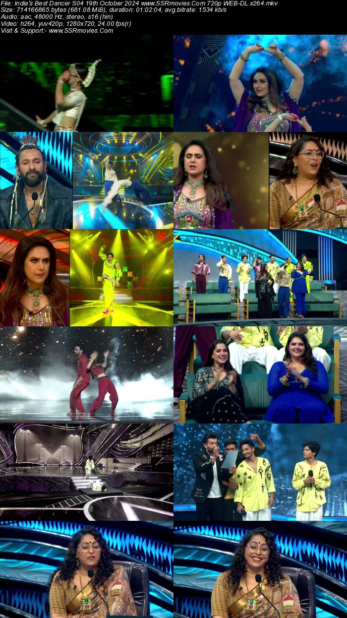 India's Best Dancer S04 19th October 2024 720p 480p WEB-DL x264 Watch and Download