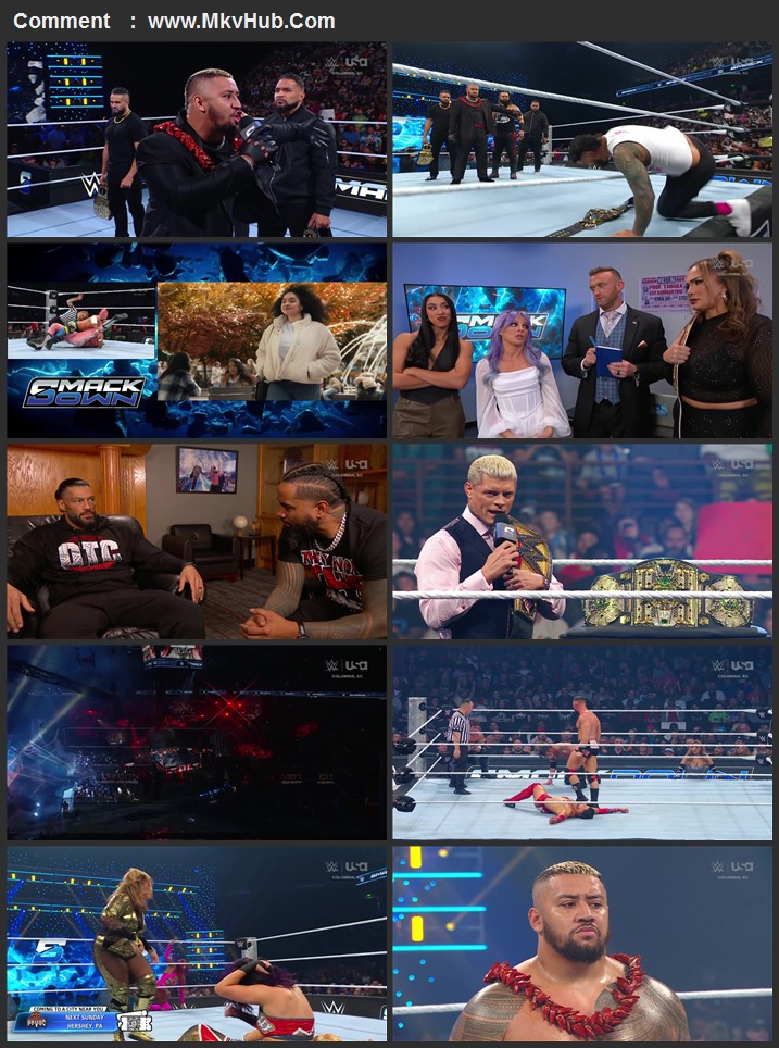 WWE Friday Night SmackDown 18th October 2024 720p 1080p WEBRip x264 3GB Download