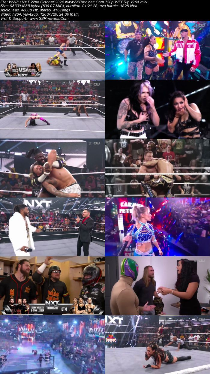 WWE NXT 22nd October 2024 720p 480p WEBRip x264 Watch and Download