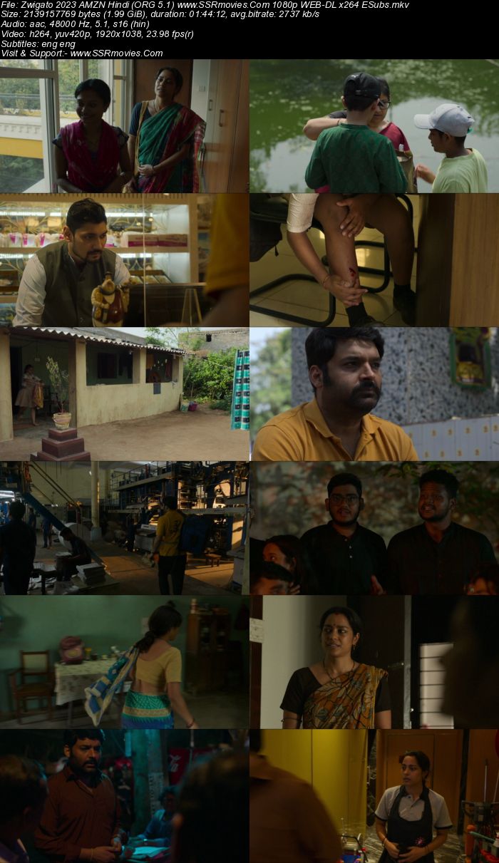 Zwigato 2023 Hindi (ORG 5.1) 1080p 720p 480p WEB-DL x264 ESubs Full Movie Download