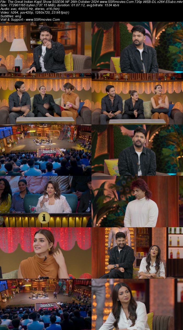 The Great Indian Kapil Show S02E06 NF 26th October 2024 1080p 720p 480p WEB-DL x264 ESubs Watch and Download