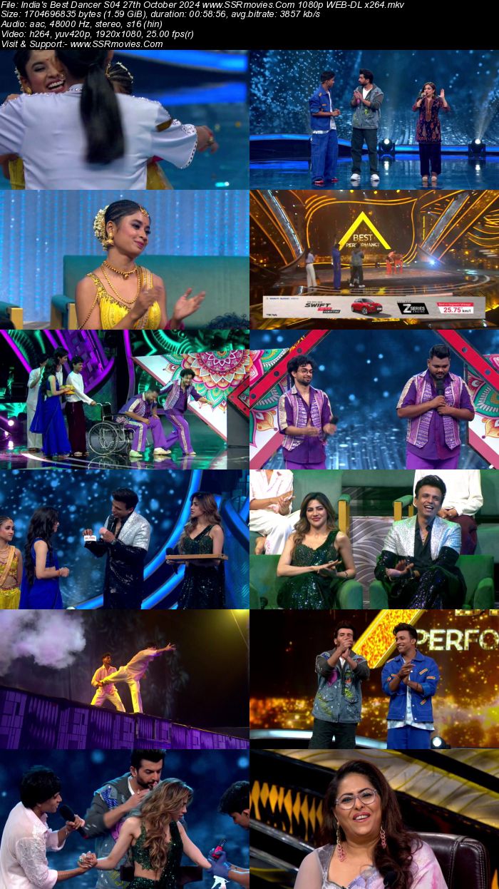 India's Best Dancer S04 27th October 2024 1080p 720p 480p WEB-DL x264 Watch and Download