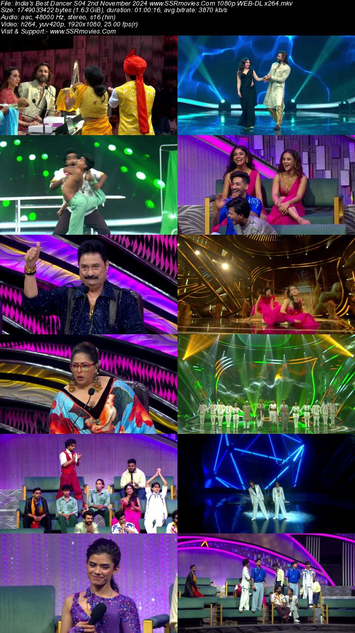 India's Best Dancer S04 2nd November 2024 1080p 720p 480p WEB-DL x264 Watch and Download