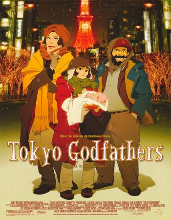 Tokyo Godfathers 2003 Dual Audio Hindi (ORG) 720p 480p BluRay x264 ESubs Full Movie Download