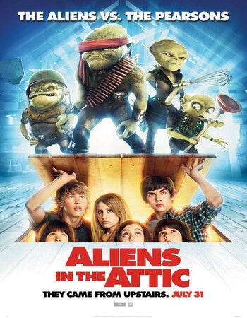 Aliens in the Attic 2009 Dual Audio Hindi (ORG) 720p 480p BluRay x264 ESubs Full Movie Download