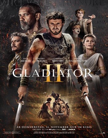 Gladiator II 2024 V2 Dual Audio Hindi (Cleaned) 1080p 720p 480p HQ HDTS x264 ESubs Full Movie Download