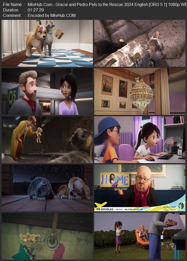 Gracie and Pedro: Pets to the Rescue 2024 English [ORG 5.1] 720p 1080p WEB-DL ESubs Download