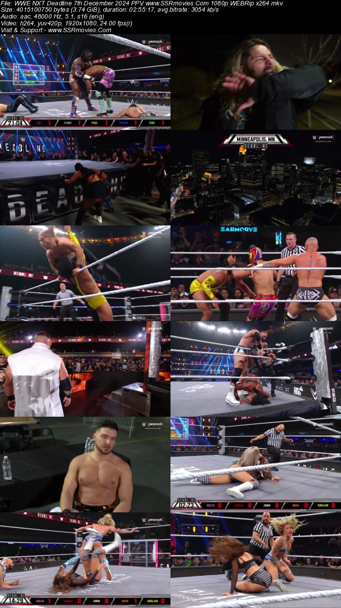 WWE NXT Deadline 7th December 2024 PPV 1080p 720p 480p WEBRip x264 Watch and Download