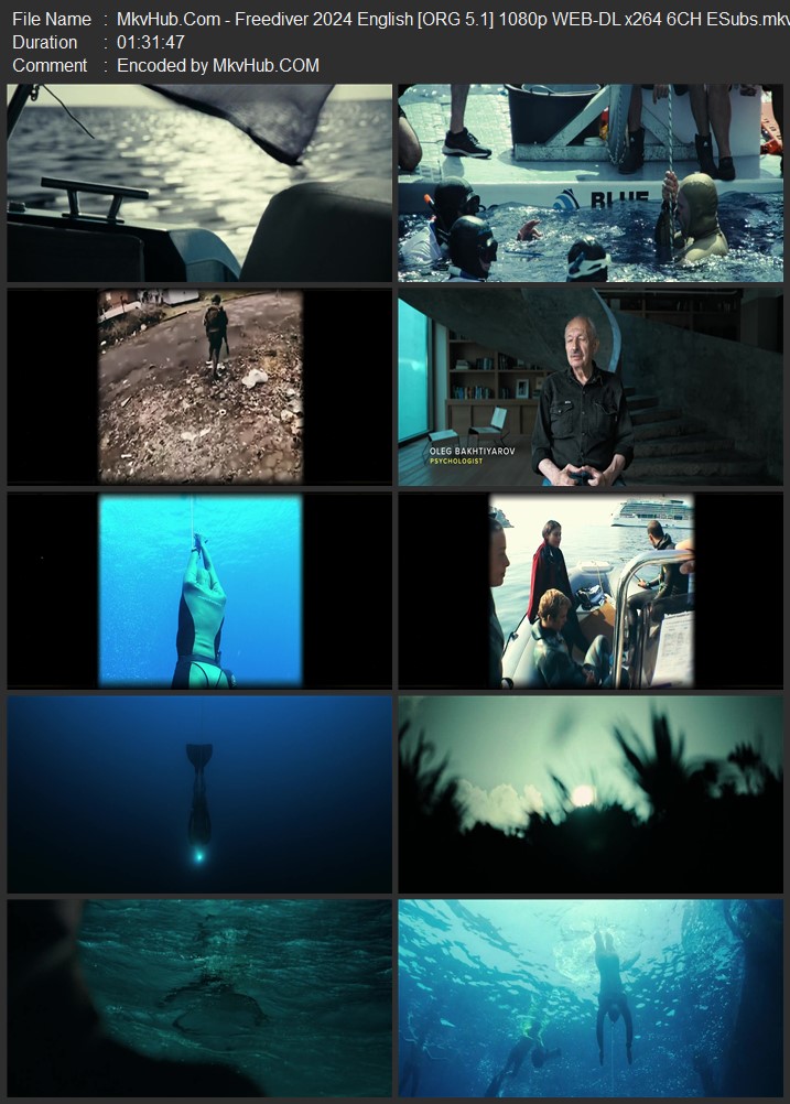 Freediver 2024 English [ORG 5.1] 720p 1080p WEB-DL ESubs Download