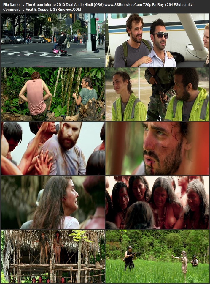 The Green Inferno 2013 Dual Audio Hindi (ORG) 1080p 720p 480p BluRay x264 ESubs Full Movie Download