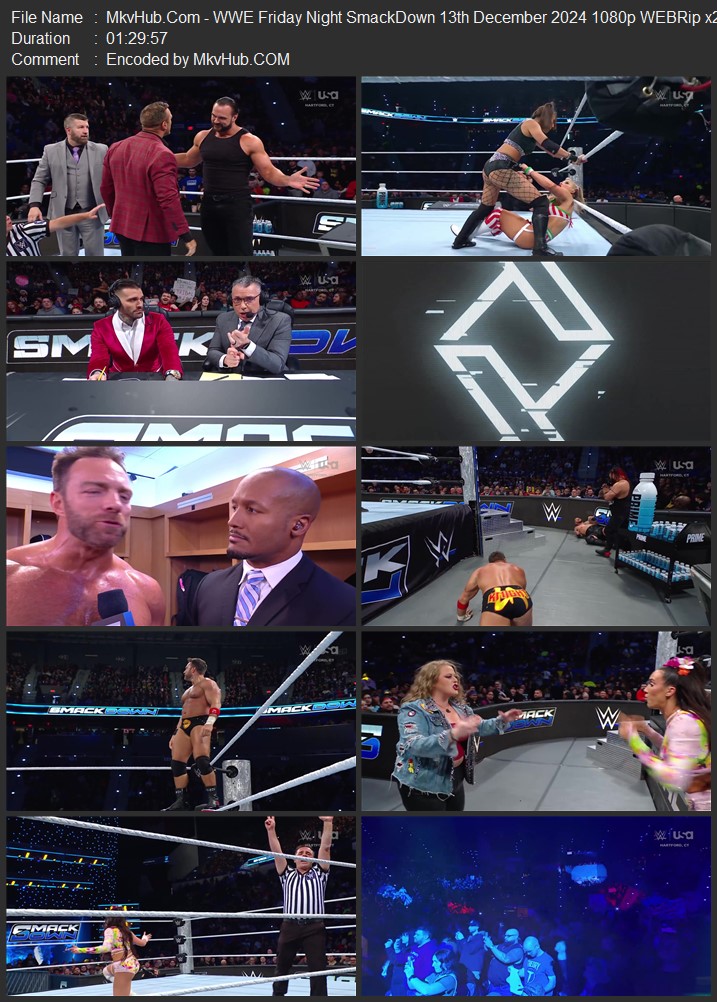 WWE Friday Night SmackDown 13th December 2024 720p 1080p WEBRip x264 Download