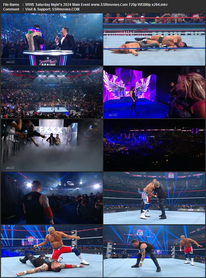 WWE Saturday Night's 2024 Main Event 1080p 720p 480p WEBRip x264 Watch and Download