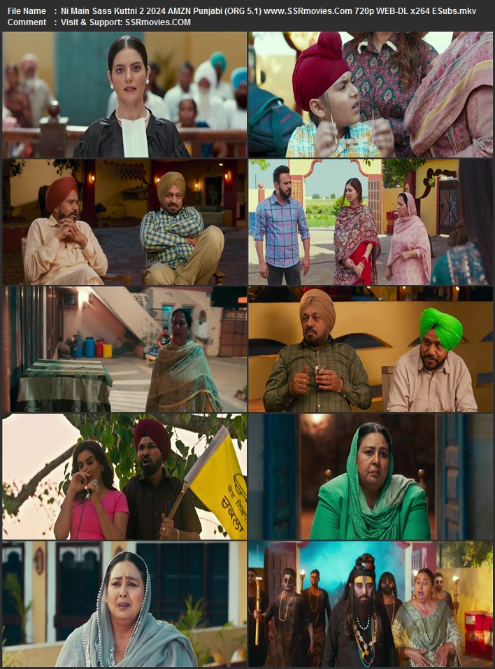 Ni Main Sass Kuttni 2 2024 AMZN Punjabi (ORG 5.1) True 4K 1080p 720p 480p WEB-DL x264 ESubs Full Movie Download