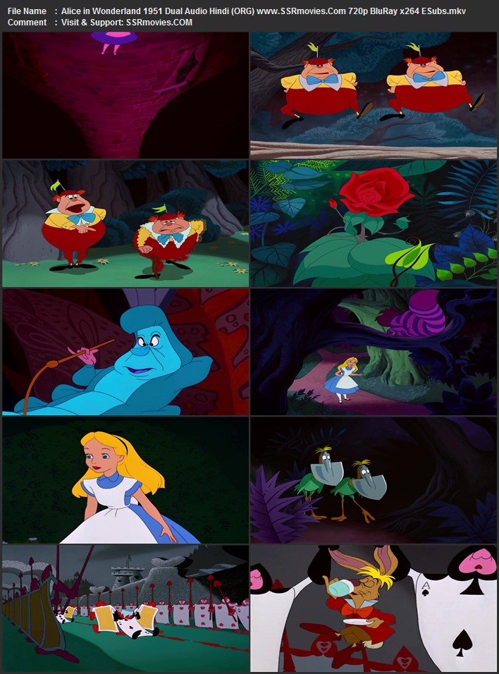 Alice in Wonderland 1951 Dual Audio Hindi (ORG) 720p 480p WEB-DL x264 ESubs Full Movie Download