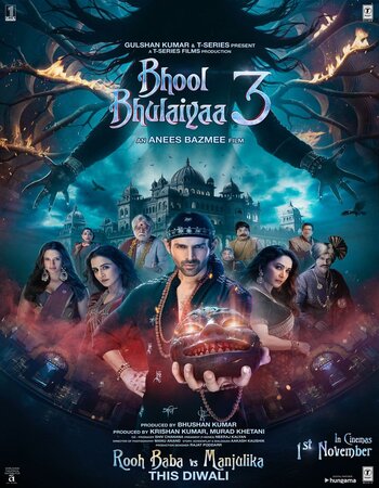 Bhool Bhulaiyaa 3 2024 Hindi (ORG 5.1) 1080p 720p 480p WEB-DL x264 ESubs Full Movie Download