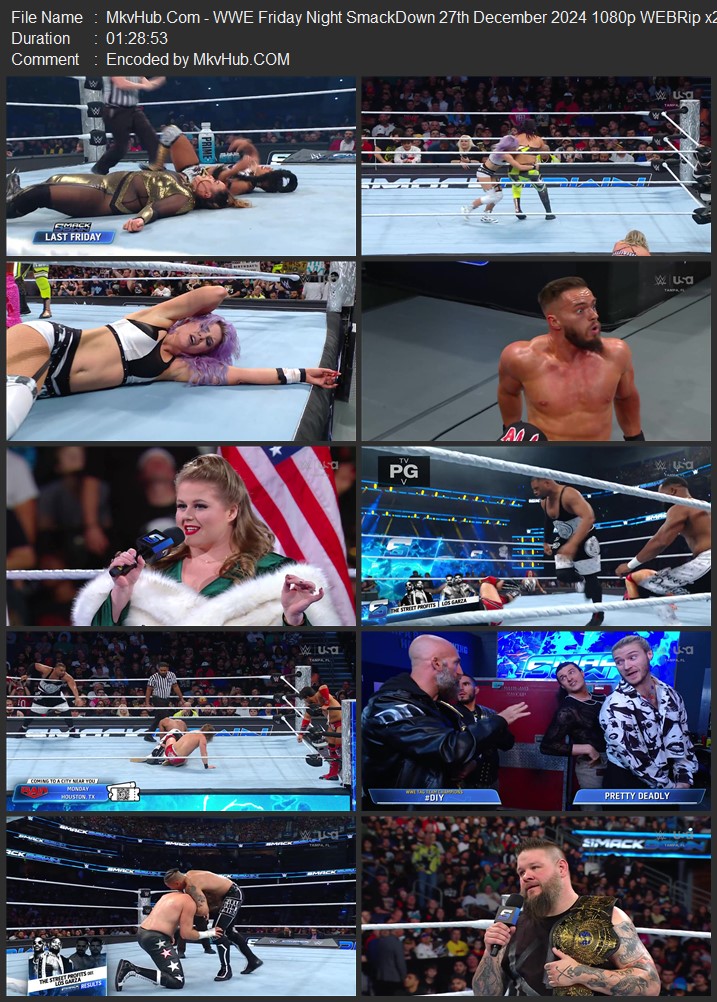 WWE Friday Night SmackDown 27th December 2024 720p 1080p WEBRip x264 2.9GB Download