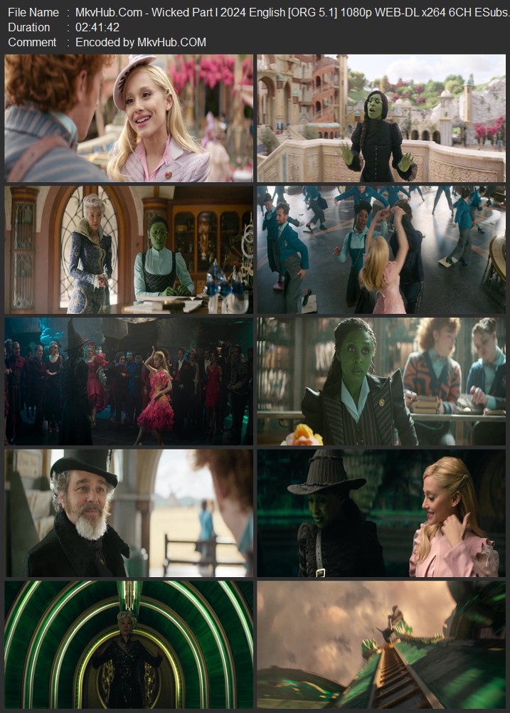 Wicked 2024 English [ORG 5.1] 720p 1080p WEB-DL ESubs Download