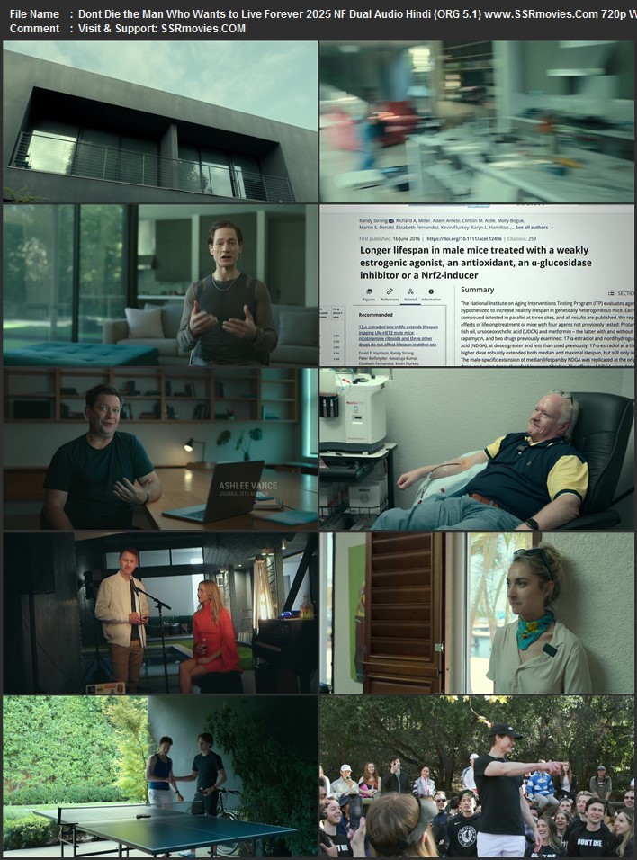 Don't Die: The Man Who Wants to Live Forever 2025 Dual Audio [Hindi ORG 5.1 - English ORG 5.1] WEB-DL x264 with Subtitles