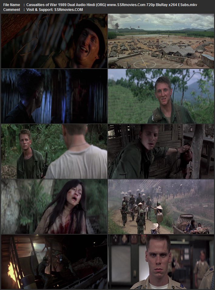 Casualties of War 1989 Dual Audio Hindi (ORG) 720p 480p BluRay x264 ESubs Full Movie Download