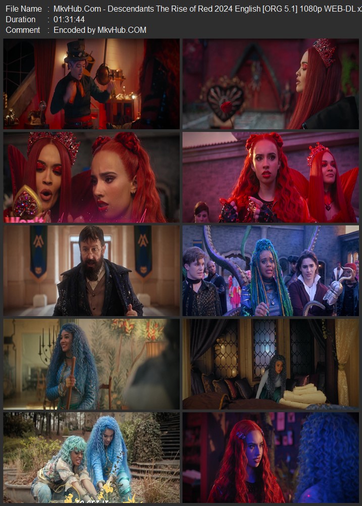 Descendants: The Rise of Red 2024 English [ORG 5.1] 720p 1080p WEB-DL ESubs Download