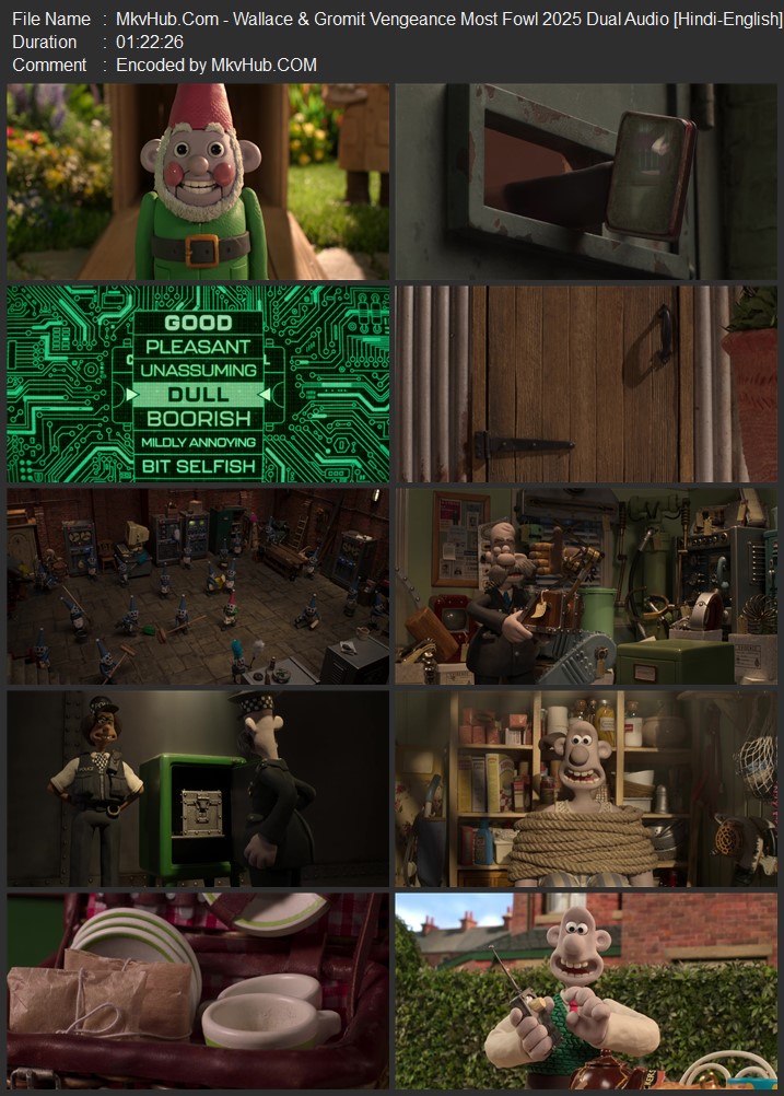 Wallace & Gromit Vengeance Most Fowl 2025 Dual Audio [Hindi-English] ORG 5.1 720p 1080p WEB-DL ESubs Download