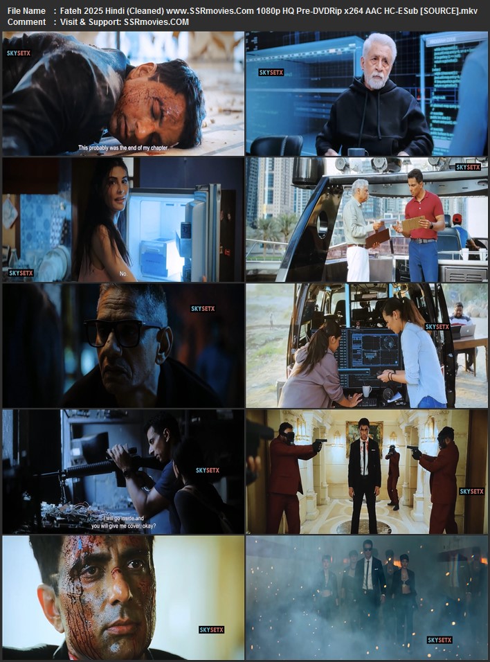 Fateh 2025 Hindi (Cleaned) 1080p 720p 480p HQ Pre-HDRip x264 HC-ESub Full Movie Download