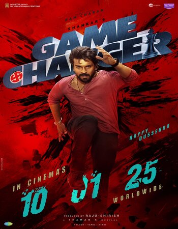 Game Changer 2025 Dual Audio [Hindi-Telugu] ORG 720p 1080p HDRip 4.2GB Download