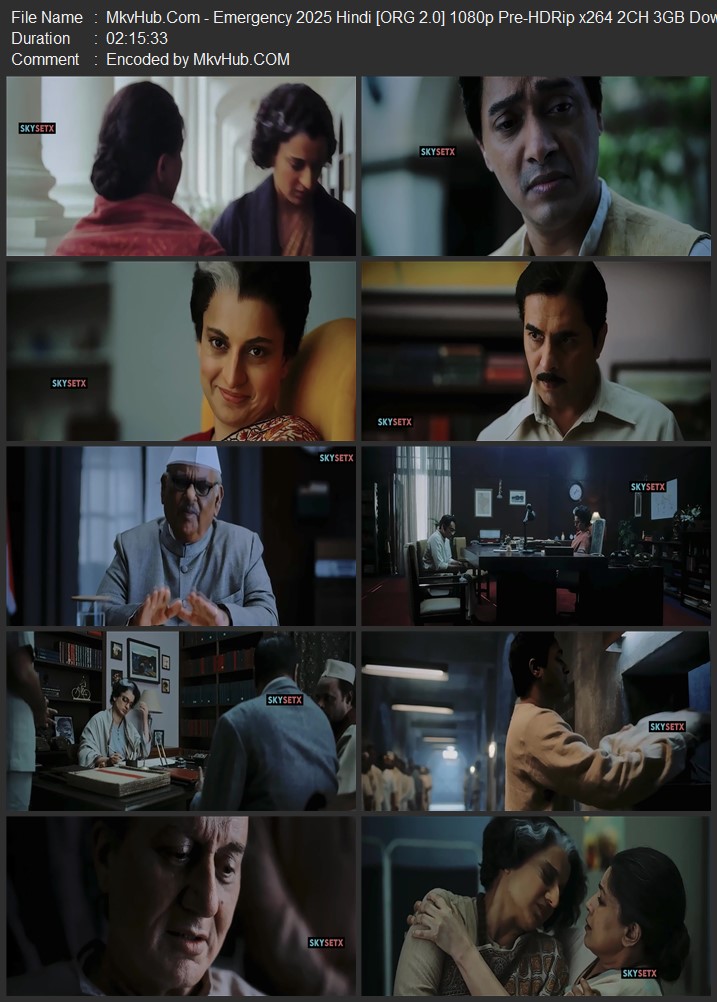 Emergency 2025 Hindi [ORG 2.0] 720p 1080p Pre-HDRip 3.9GB Download