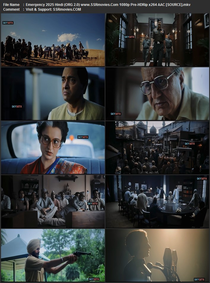 Emergency 2025 Hindi (ORG 2.0) 1080p 720p 480p Pre-HDRip x264 Full Movie Download