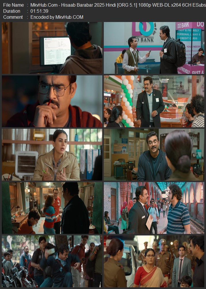 Hisaab Barabar 2024 Hindi [ORG 5.1] 720p 1080p WEB-DL ESubs Download