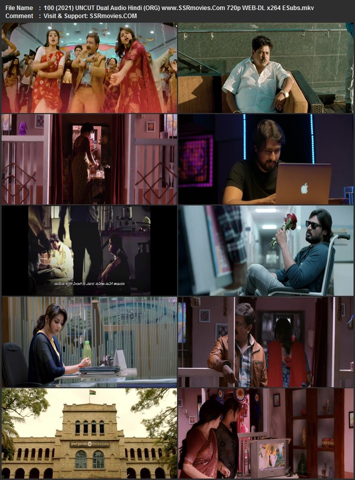 100 2021 Dual Audio Hindi (ORG) 1080p 720p 480p WEB-DL x264 ESubs Full Movie Download