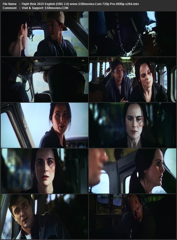 Flight Risk 2025 English (ORG 2.0) 1080p 720p 480p Pre-HDRip x264 ESubs Full Movie Download