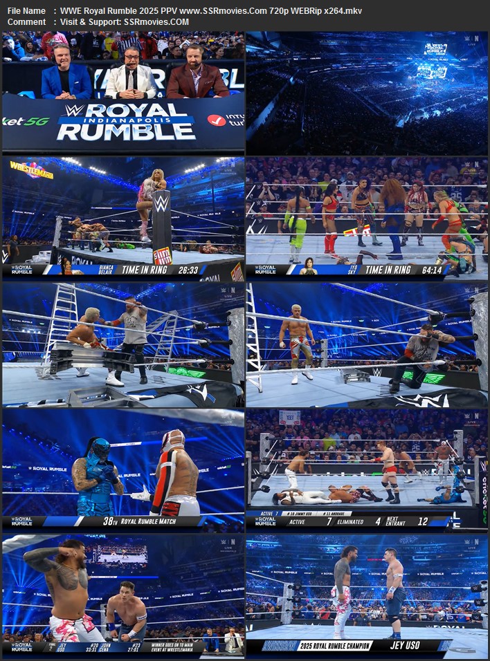 WWE Royal Rumble 2025 PPV 1080p 720p 480p WEBRip x264 Watch and Download