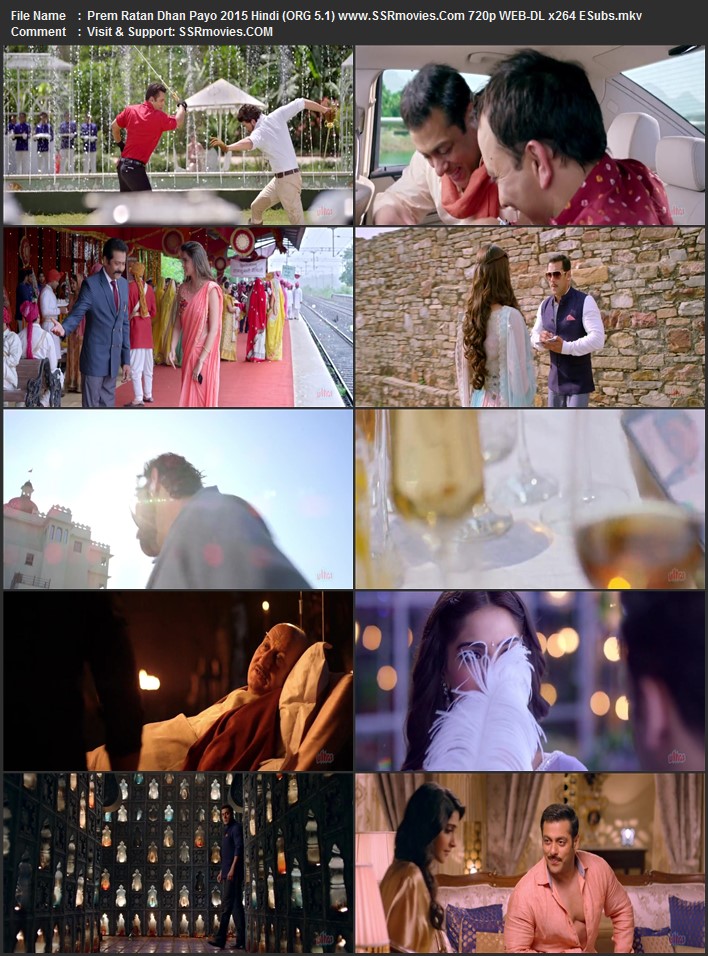 Prem Ratan Dhan Payo 2015 Hindi (ORG 5.1) 1080p 720p 480p WEB-DL x264 ESubs Full Movie Download