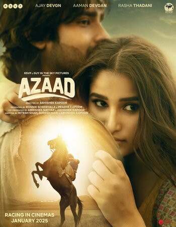 Azaad 2025 Hindi (ORG 5.1) 1080p 720p 480p WEBRip x264 ESubs Full Movie Download