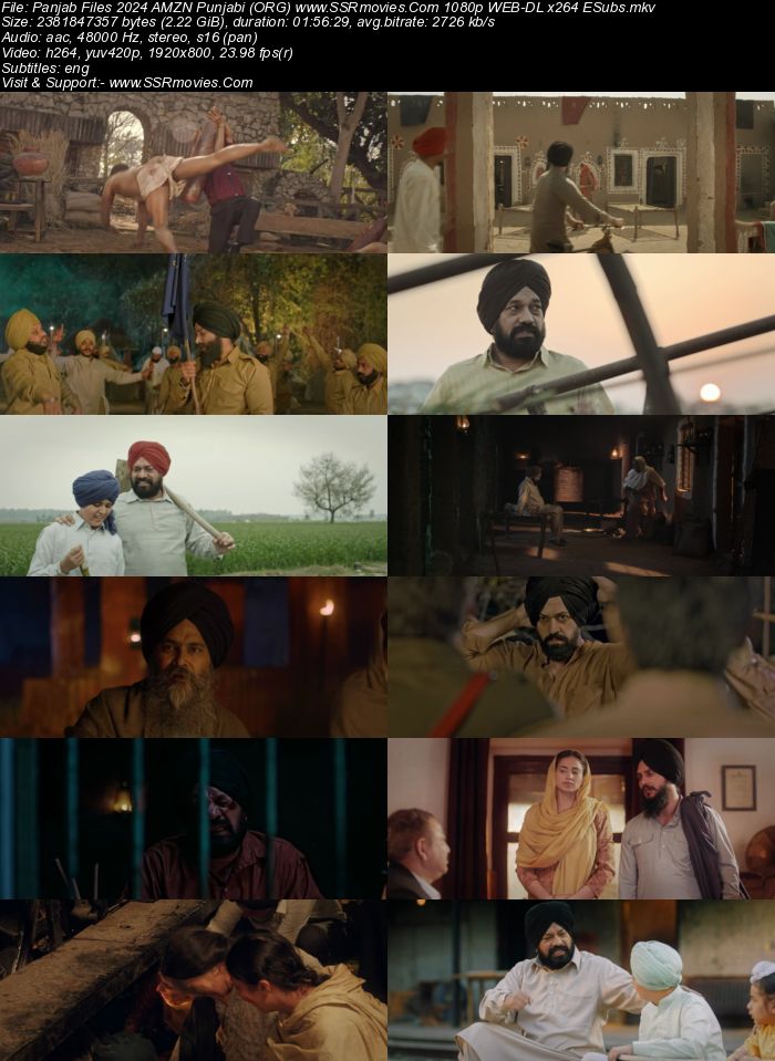 Panjab Files 2024 Punjabi (ORG 5.1) 1080p 720p 480p WEB-DL x264 ESubs Full Movie Download