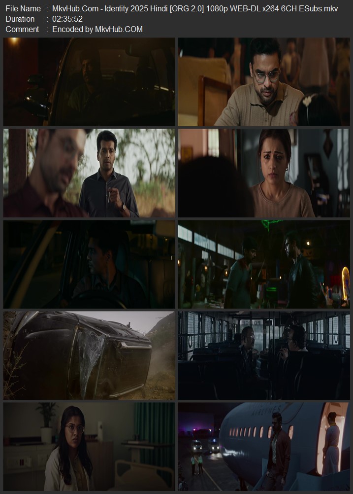 Identity 2025 Hindi [ORG 2.0] 720p 1080p WEB-DL ESubs Download