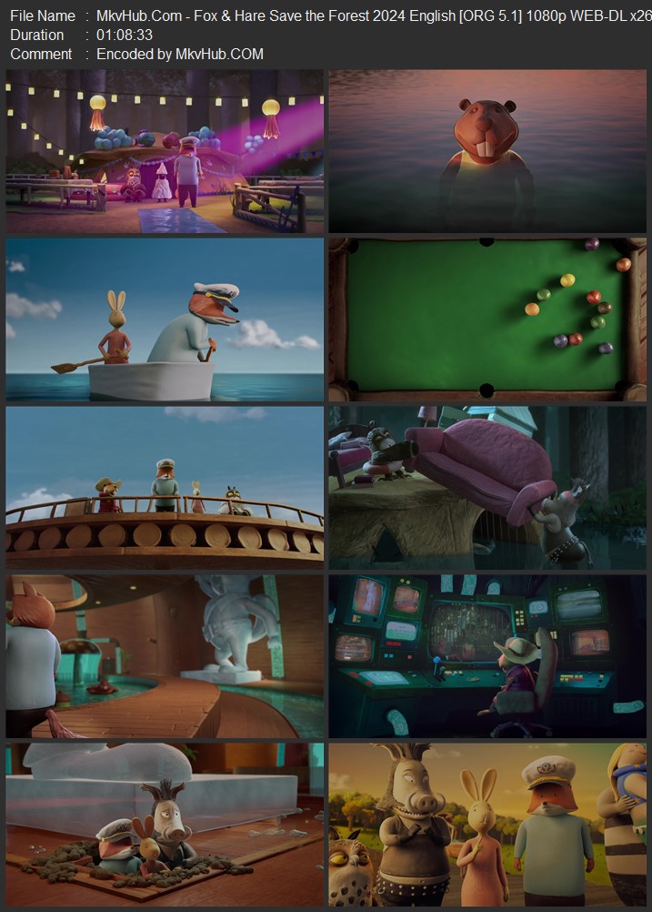 Fox & Hare Save the Forest 2024 English [ORG 5.1] 720p 1080p WEB-DL ESubs Download