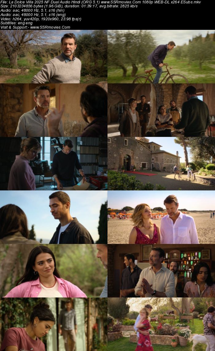 La Dolce Villa 2025 NF Dual Audio Hindi (ORG 5.1) 1080p 720p 480p WEB-DL x264 ESubs Full Movie Download