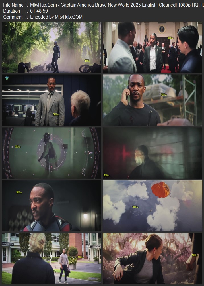 Captain America: Brave New World 2025 English [Cleaned] 720p 1080p HQ HDCAM 4.9GB Download