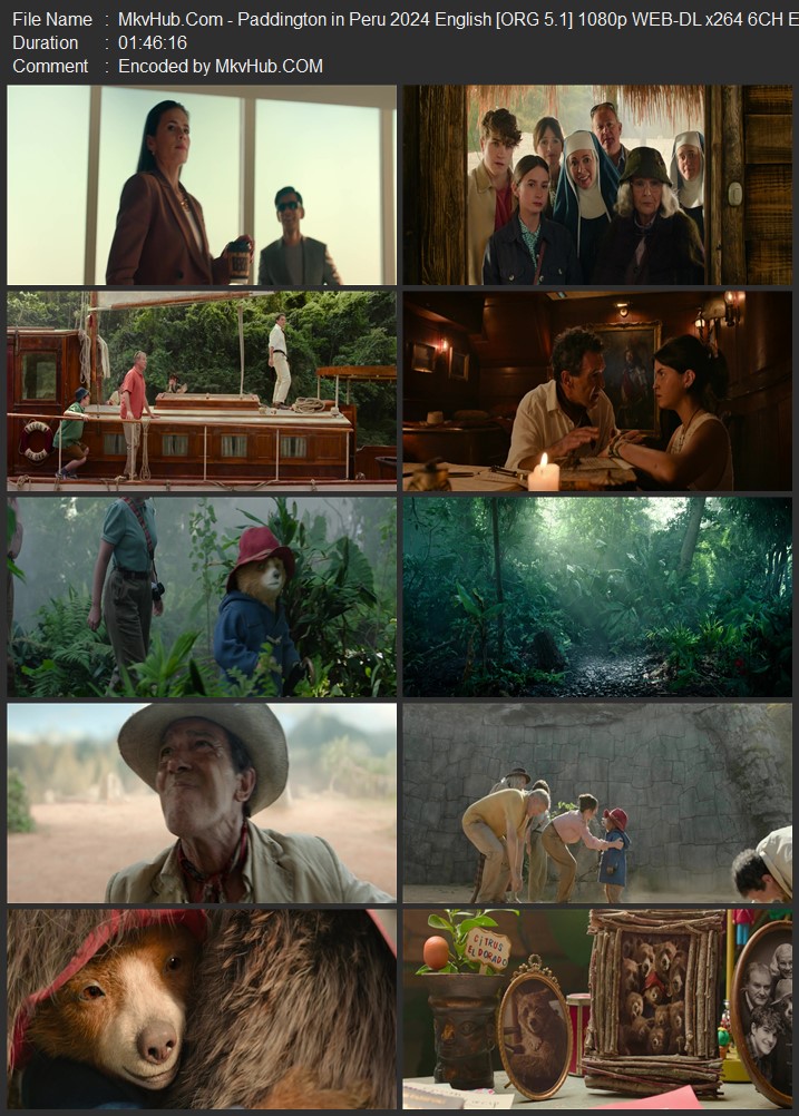 Paddington in Peru 2024 English [ORG 5.1] 720p 1080p WEB-DL ESubs Download