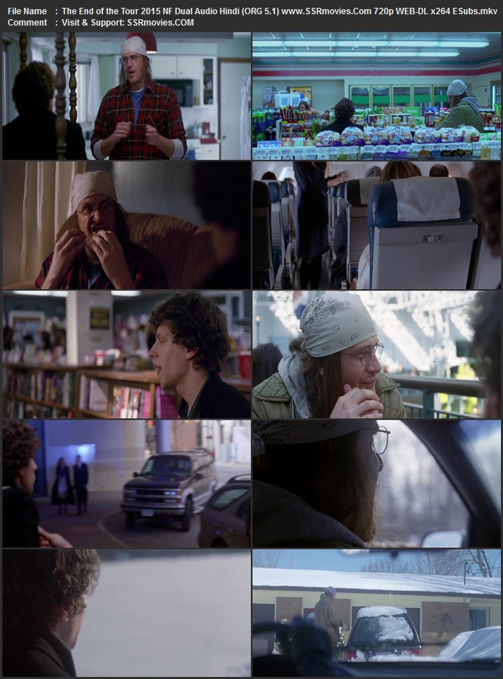 The End of the Tour 2015 English 1080p 720p 480p WEB-DL x264 ESubs Full Movie Download