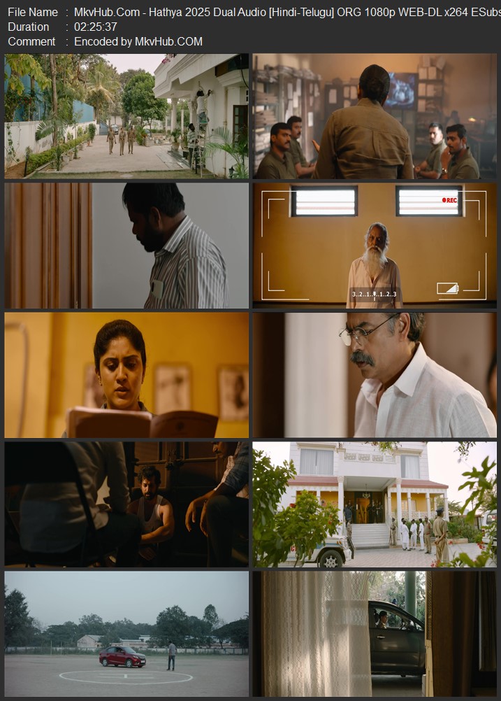 Hathya 2024 Dual Audio [Hindi-Telugu] ORG 720p 1080p WEB-DL ESubs Download