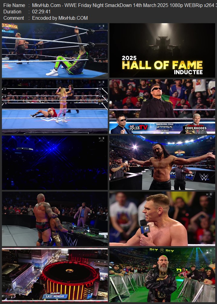 WWE Friday Night SmackDown 14th March 2025 720p 1080p WEBRip x264 4.9GB Download